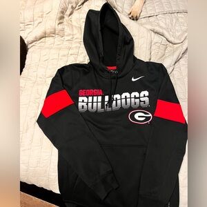 Nike Dri-FIT Black University Of Georgia On-Field Football Hoodie Size Small